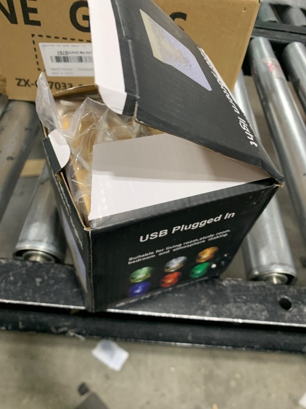 Photo 1 of RICHMYC Northern Lights Ocean Wave Projector Light, 16 Colors Gradual Rotating Flame Water Lamp, Wave Night Light with Remote Control for Office Bar Restaurant Underwater Projector Light (Wood)