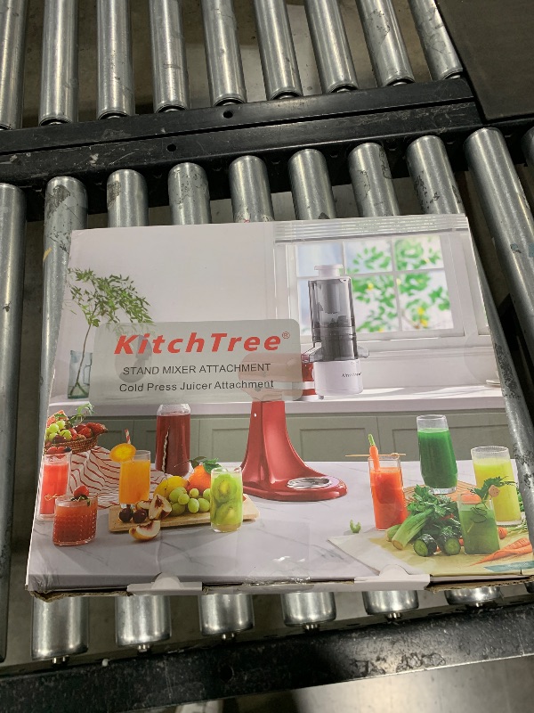 Photo 3 of KITCHTREE Slow Cold Press Juicer Attachment for KitchenAid Stand Mixer, 4.2" Large Feed Chute Fit Whole Vegetables & Fruits, Masticating Juicer Attachment for KitchenAid, Easy to Clean