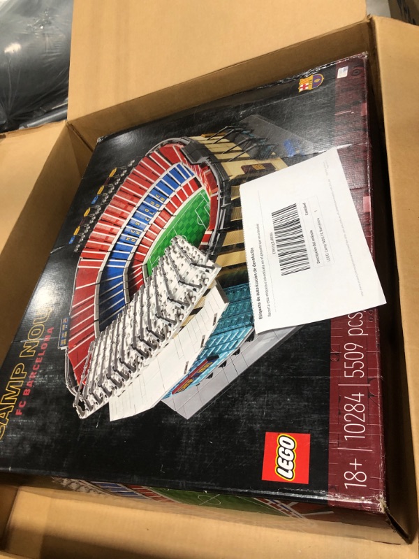 Photo 2 of LEGO Icons Camp NOU – FC Barcelona Soccer Stadium 10284 Model Building Kit, Large Construction Set for Adults, Gift Idea
