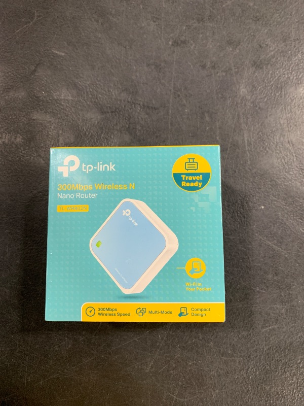 Photo 2 of TP-Link N300 Wireless Portable Nano Travel Router(TL-WR802N) - WiFi Bridge/Range Extender/Access Point/Client Modes, Mobile in Pocket