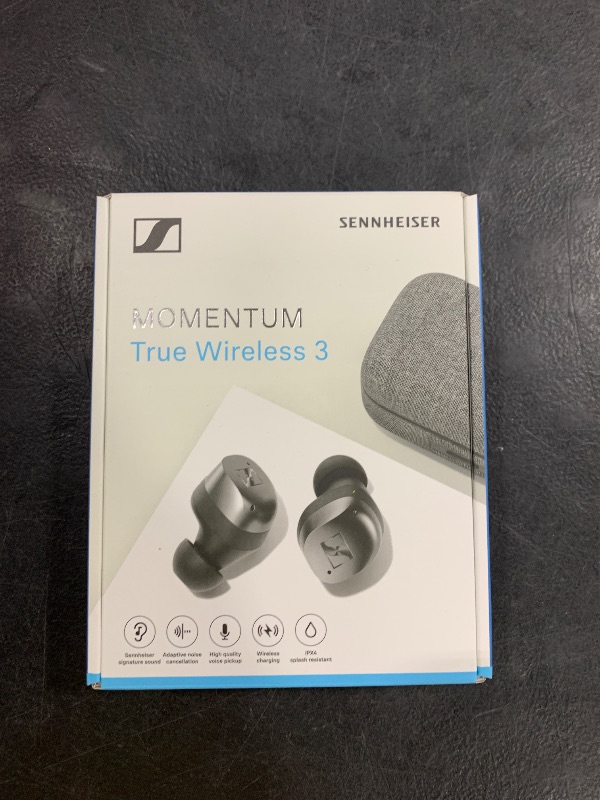 Photo 4 of Sennheiser Consumer Audio MOMENTUM True Wireless 3 Earbuds Bluetooth In-Ear Headphones for Music and Call with ANC,Multipoint connectivity,IPX4,Qi charging,28-hour Battery Life Compact Design,Graphite