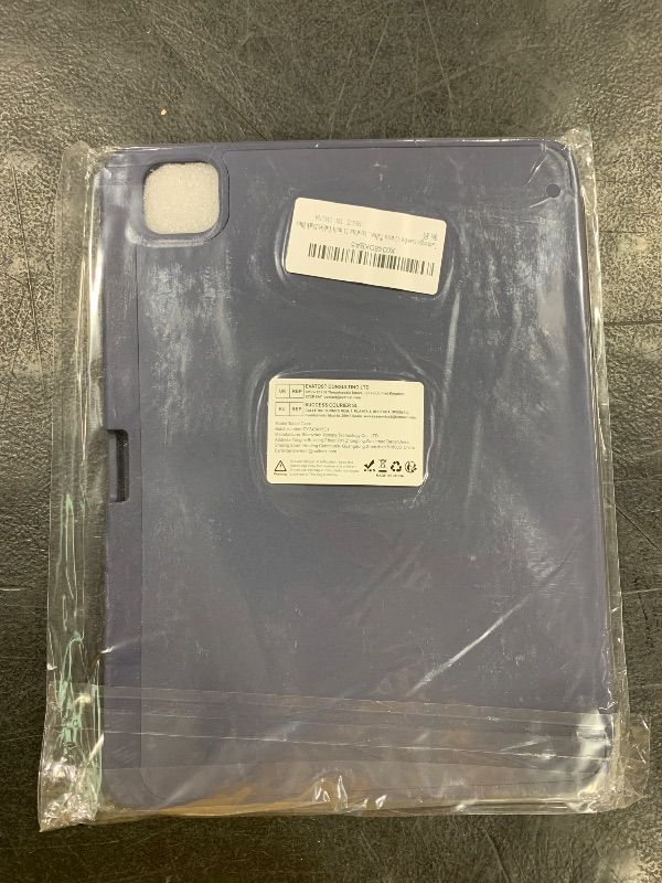 Photo 1 of New iPad Pro 11 Inch Case 2024 (M4, 5th Gen) with Pencil Holder, Lainergie iPad Shockproof Case with TPU Back [Support Pencil Pro and Pencil (USB-C)], Support Face ID and Auto Wake/Sleep - Navy Blue