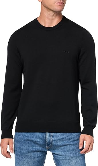 Photo 1 of BOSS Men's Small Logo Wool Pullover Sweater XXL