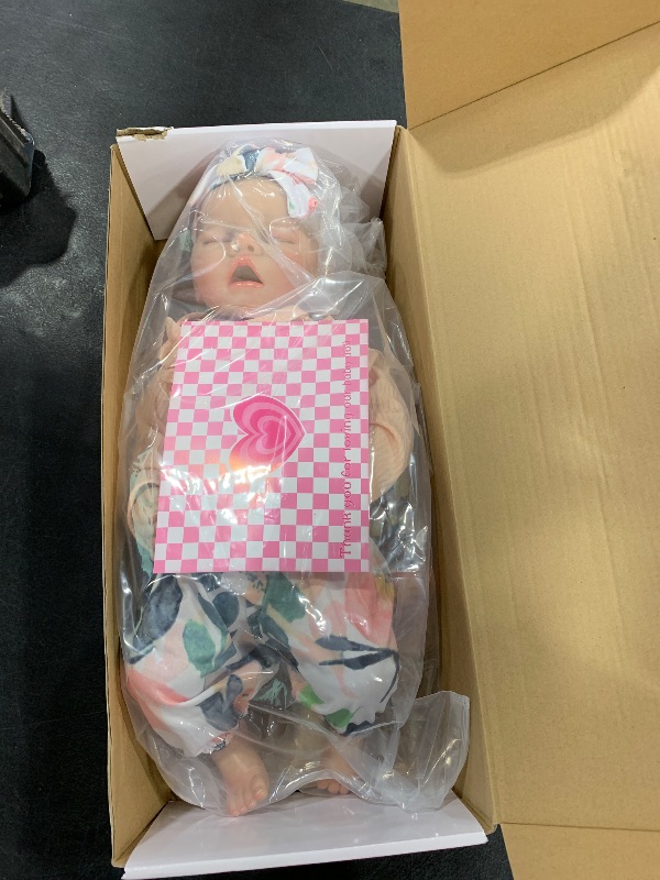 Photo 1 of DAYOFF KIDS Reborn Baby Dolls,18 Inch Lifelike Realistic Newborn Doll with Soft Vinyl Body That Look Real,Christmas/Birthday Baby Doll Gift for Kids Age 3 + (Vinyl Body)