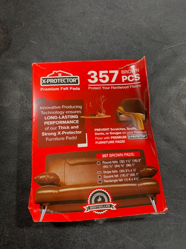 Photo 2 of X-PROTECTOR 357 pcs Premium Huge Pack Felt Furniture Pads! Quantity of Furniture Sliders with Many Big Sizes – Your Ideal Floor Protectors. Protect Your Hardwood & Laminate Floor!