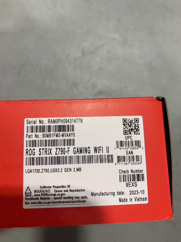 Photo 1 of ASUS LGA 1700 ATX Motherboard