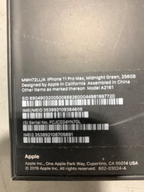 Photo 4 of Apple iPhone 11 Pro Max [256GB, Midnight Green] + Carrier Subscription [Cricket Wireless]