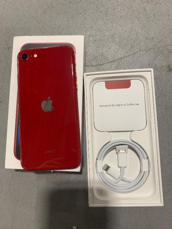 Photo 3 of 2022 Apple iPhone SE (128 GB, (Product) RED) [Locked] + Carrier Subscription