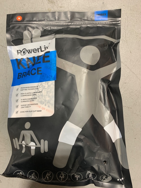 Photo 1 of POWERLIX Adjustable Compression Knee Brace for Men & Women, featuring Stabilizers & Patella Support, Optimal Recovery for Knee Pain, Medical Knee Sleeve for Arthritis, Weightlifting, Dance, Running