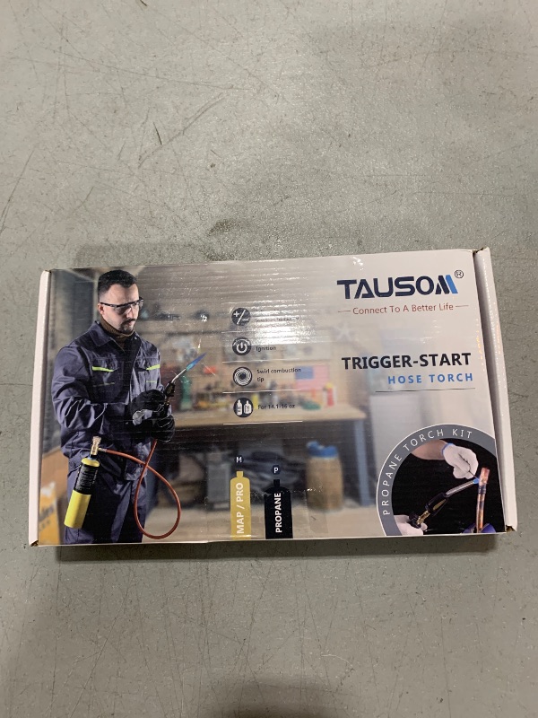 Photo 1 of TAUSOM Propane Torch Hose Kit, Mapp Gas Torch Heat 3600? Map Gas Torch Kit Trigger Start & Flame Adjustment, Soldering Welding Torch Fuel by MAPP, Map/Pro,Propane(Includes Cylinder Clip)