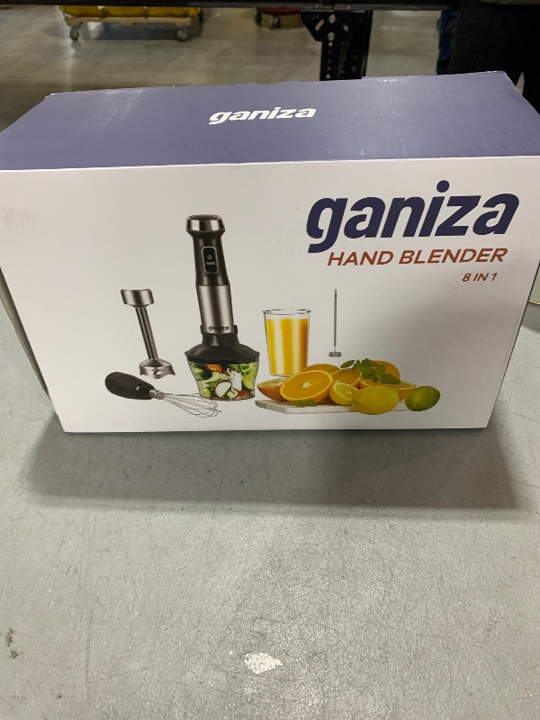 Photo 2 of Ganiza Immersion Blender 8 in 1 Hand Blender Max 1000W Heavy Duty Motor, 16 Speed Mode Handheld Blender Stainless Steel Sitck Blender Includes 8 Total Pieces