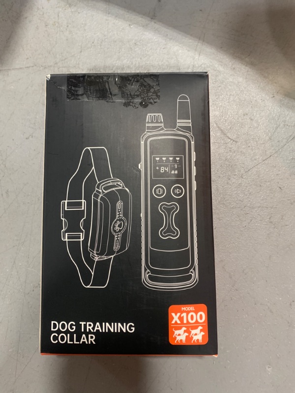 Photo 2 of Dog Training Collar, Dog Shock Collar with Remote Control, Electric Shock Collar with 4 Training Modes, IP68 Waterproof Rechargeable e Collar for Large Medium Dogs with Beep Shock and Security Lock