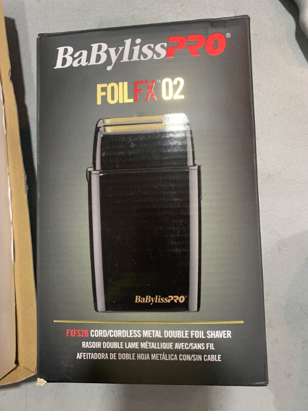 Photo 2 of BaBylissPRO Barberology Double Foil Shaver FXFS2B BLACKFX Professional Electric Shaver