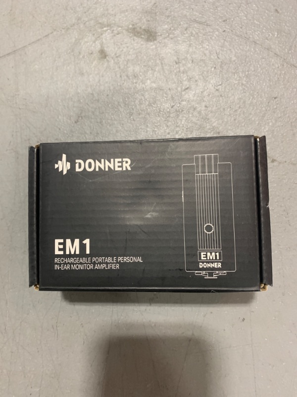 Photo 2 of Donner EM1 Rechargeable Portable Personal in-Ear Monitor Amplifier Analog Headphone Amplifier Stereo Headphone Earphone Amp Volume Control Audio Booster with XLR and TRS Input 3.5mm Output Jack