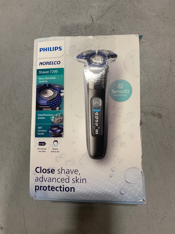 Photo 2 of Philips Norelco Shaver 7200, Rechargeable Wet & Dry Electric Shaver with SenseIQ Technology and Pop-up Trimmer, S7887/82