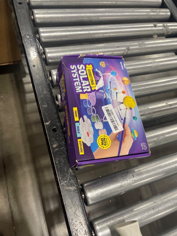 Photo 1 of 360° Orbiting Solar System for Kids - Paint & Build Model Kit - Arts and Crafts for Kid Ages 8-12, 4-6, 4-8, 6-8 - Space Toys 8-10 - Science Astronomy Gifts - Painting Craft Kits for Boys, Girls