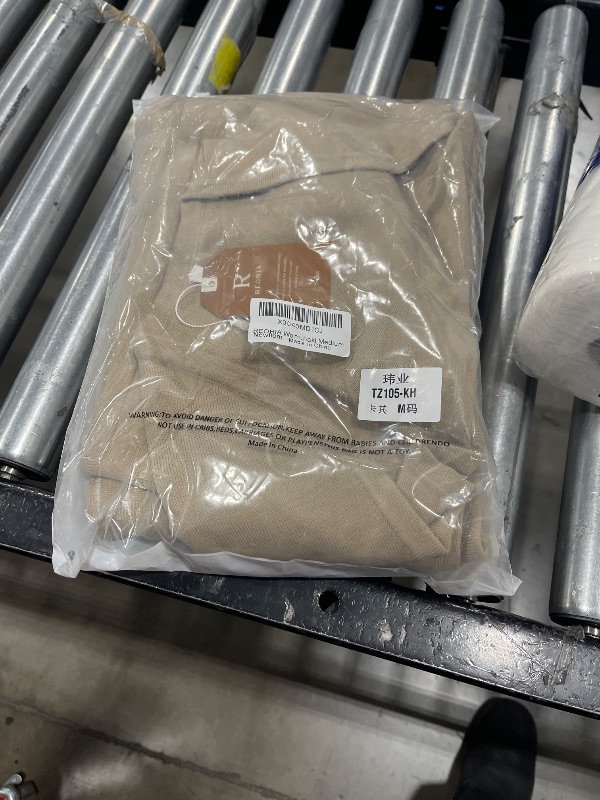 Photo 1 of REORIA Womens Fall Two Piece Sets Matching Sets Trendy Cute Long Sleeve Cardigan And Tube Crop Tops And Flare Pants Pajamas Lounge Sets Going Out Outfits Khaki Medium