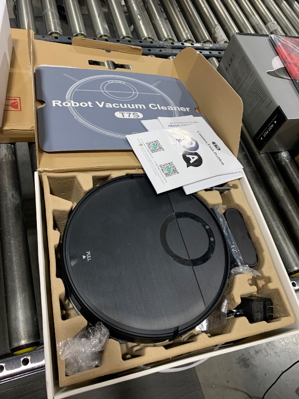 Photo 2 of Robot Vacuum and Mop Combo, 2 in 1 Mopping Robot Vacuum Cleaner with Schedule, Wi-Fi/App/Remote, 2000Pa Max Suction, Self-Charging Robotic Vacuum, Slim, Ideal for Hard Floor, Pet Hair, Low-Pile Carpet