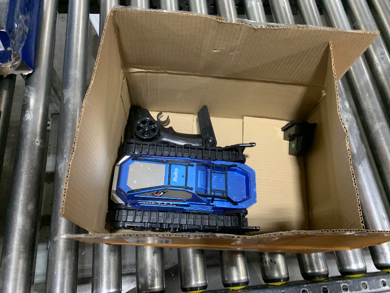 Photo 1 of Ruko 1604 Amphibious Remote Control Tank, Shark Monster Waterproof Truck, 360° Rotating Car, Full Throttle, Water-Land All Terrain Vehicle Toys for Boys and Girls, Blue