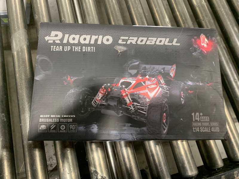 Photo 4 of CROBOLL 1:14 Brushless Fast RC Cars for Adults with Independent ESC,Top Speed 90+KPH 4X4 Hobby Off-Road RC Truck,Oil Filled Shocks Remote Control Monster Truck for Boys(Red)