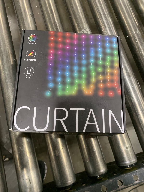 Photo 1 of 400 LEDs Smart WiFi Curtain Lights for Christmas Decorations, 6.6Ft x 6.6Ft App Programmable Fairy Hanging Curtain String Lights RGB Color Changing for Bedroom Window Party Indoor Outdoor Decor