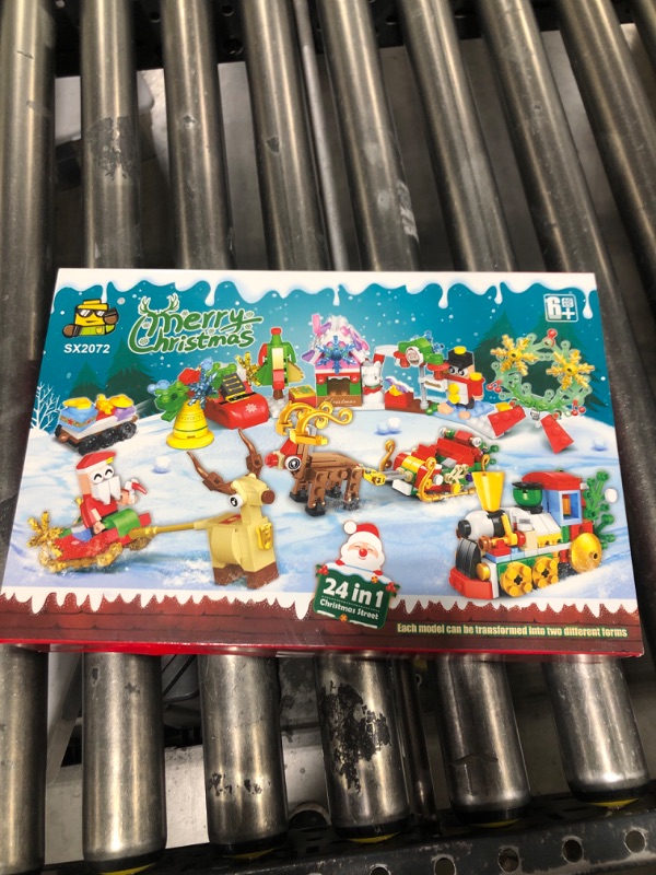 Photo 1 of Advent Calendar 2024, 24 Days Building Blocks Playset Countdown Calendars, Christmas Stocking Stuffers, Xmas Gifts Building Set Party Favors