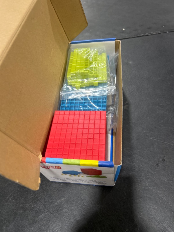 Photo 1 of Torlam Base Ten Blocks for Math, Place Value Blocks Counting Counters Math Cubes with Dice Card Games, Base 10 Math Manipulatives 1st 2nd 3rd Grade Kindergarten Math Games for Kids Homeschool Supplies