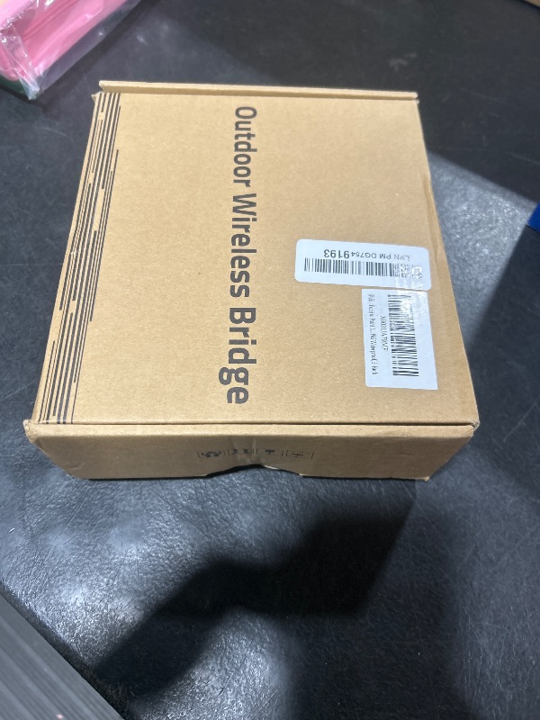 Photo 1 of Point to Point 1.5KM Long Range Wireless Bridge with Bracket Mount for Starlink Internet - Reliable 5.8G 450Mbps CPE WiFi Bridges with 8dBi Antenna for Outdoor IP65 Waterproof, 2-Pack