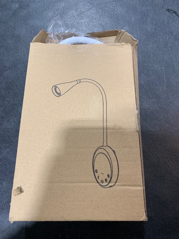 Photo 1 of SANKEDOU LED Wall Mounted Reading Light, Book Light for Reading in Bed with Touch Control, 5 Dimmable, USB Output, Night Light & Timers Function, Flexible Gooseneck Headboard Bed Lights (White)