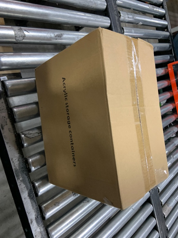 Photo 1 of Hudgan 8 PACK Stackable Pantry Organizer Bins (3 sizes) - Clear Fridge Organizers for Kitchen, Freezer, Countertops, Cabinets - Plastic Food Storage Container with Handles for Home and Office