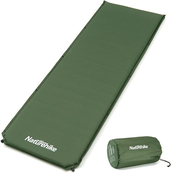 Photo 1 of Naturehike Sleeping Pad, 2 inch Thick Self Inflating Sleeping Pad for Camping, Durable Camping Mattress Connectable with Multiple, Lightweight Sleeping Mats for Backpacking, Tent, Hammock, Hiking
