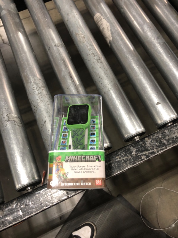 Photo 1 of Accutime Microsoft Minecraft Green Educational Learning Touchscreen Smart Watch Toy for Boys, Girls, Toddlers - Selfie Cam, Learning Games, Alarm, Calculator, Step Tracker & more! (Model: MIN4045AZ)