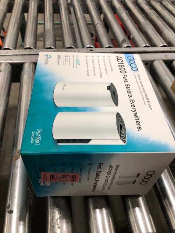 Photo 1 of TP-Link Deco Whole Home Mesh WiFi System (Deco S4) – Up to 3,800 Sq.ft. Coverage, AC1900 WiFi Router and Extender Replacement, Parental Controls, 2-Pack
