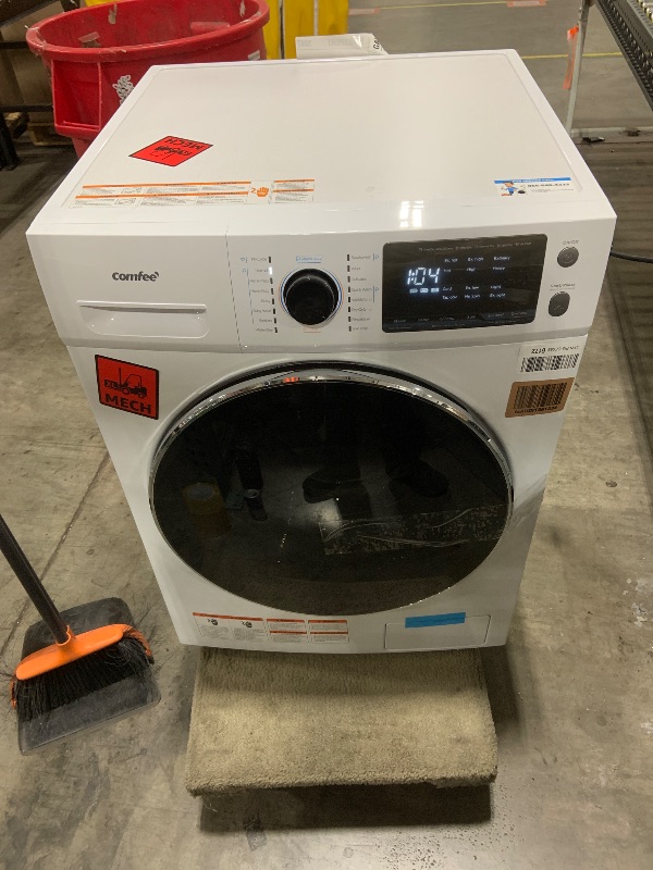 Photo 2 of COMFEE’ 24" Washer and Dryer Combo 2.7 cu.ft 26lbs Washing Machine Steam Care, Overnight Dry, No Shaking Front Load Full-Automatic Machine, Dorm White