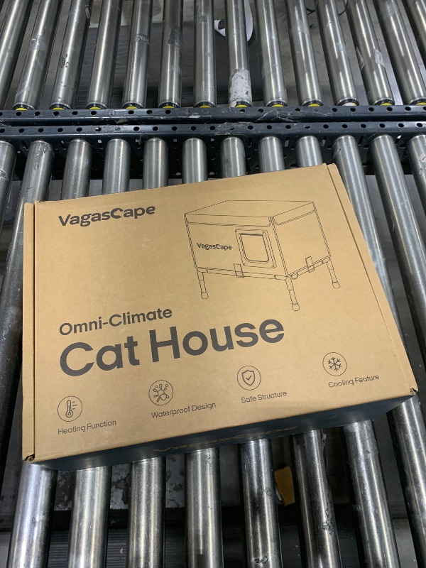 Photo 2 of Vagascape Heated Cat House for Outside - Waterproof, Windproof, Easy Assembly, Durable Design, Perfect for Outdoor & Indoor Use