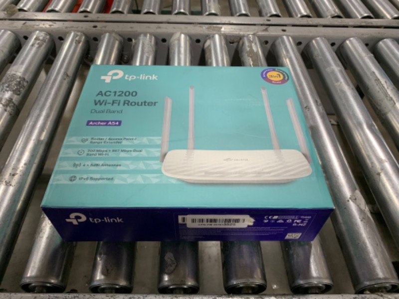 Photo 2 of TP-Link AC1200 WiFi Router (Archer A54) - Dual Band Wireless Internet Router, 4 x 10/100 Mbps Fast Ethernet Ports, Supports Guest WiFi, Access Point Mode, IPv6 and Parental Controls