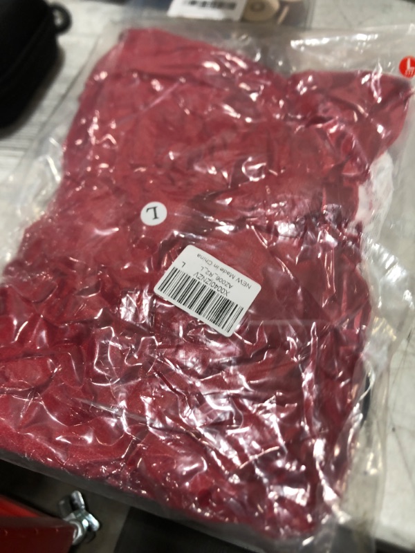 Photo 1 of BemorRun Santa Claus Costume for Women Christmas Velvet Mini Dresses for Women Santa Clause Costume Outfit Mrs Claus Costume(Red,L)