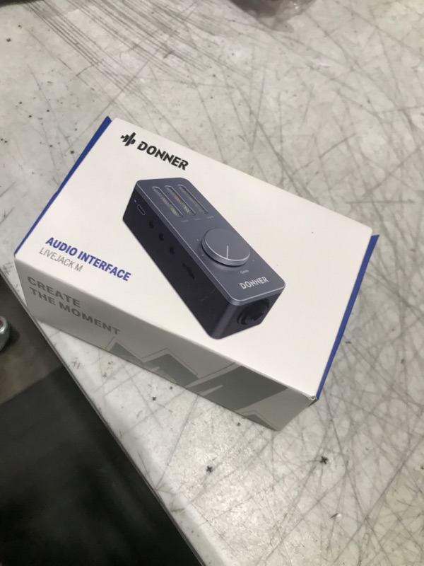 Photo 1 of Donner USB Audio Interface, Guitar Adapter Interface for Android Smartphones, iPhone, Mac, Tablets, and PC, with USB-C, Lightweight Audio Adapter with 48V Power for 192kHz, 24 Bit Recording