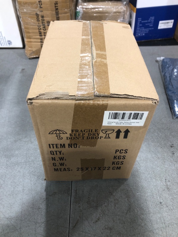 Photo 1 of Aichong Periodic Table with Real Elements Inside, Acrylic Periodic Table with 83 Real Elements Periodic Table with Dimmable Modern LED Desk Lamp for Teachers Students, A-Black