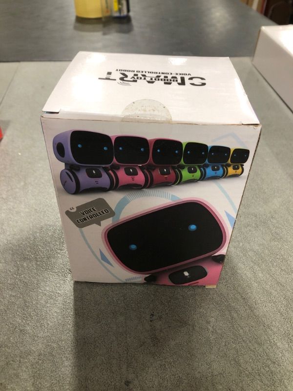 Photo 1 of GILOBABY Kids Robot Toys, Interactive Robot Companion Smart Talking Robot with Voice Control Touch Sensor, Singing, Dancing, Recording, Repeat, Birthday Gifts for Girls Ages 3+ Years (Purple)