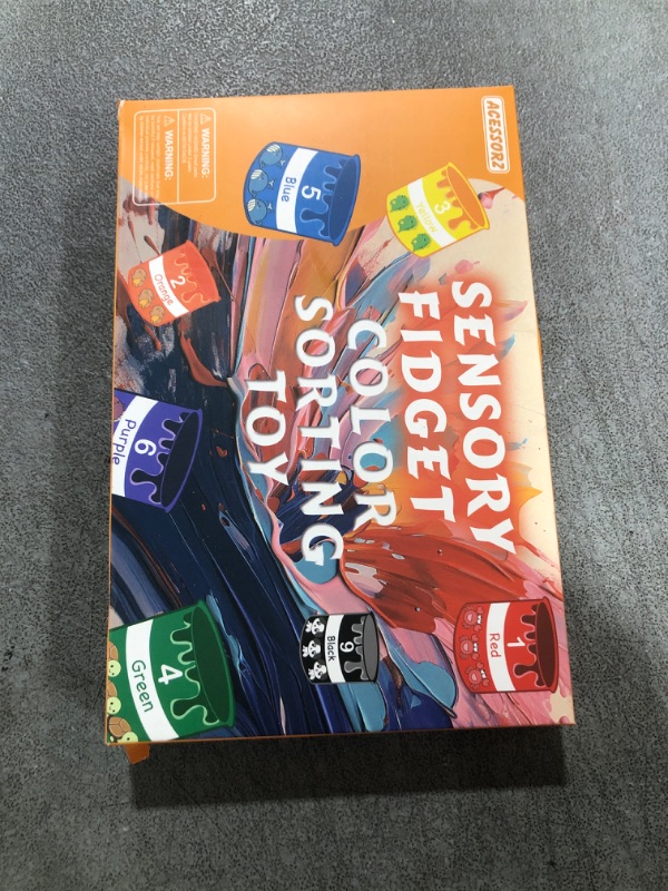 Photo 1 of Color Sorting Sensory Toys, Color and Number Maze - Montessori Squishy Color Matching Preschool Learning Counting Puzzle Board, Fine Motor Skills Game for Toddlers Kids Boys Girls Gifts Ages 1 2 3 4 5