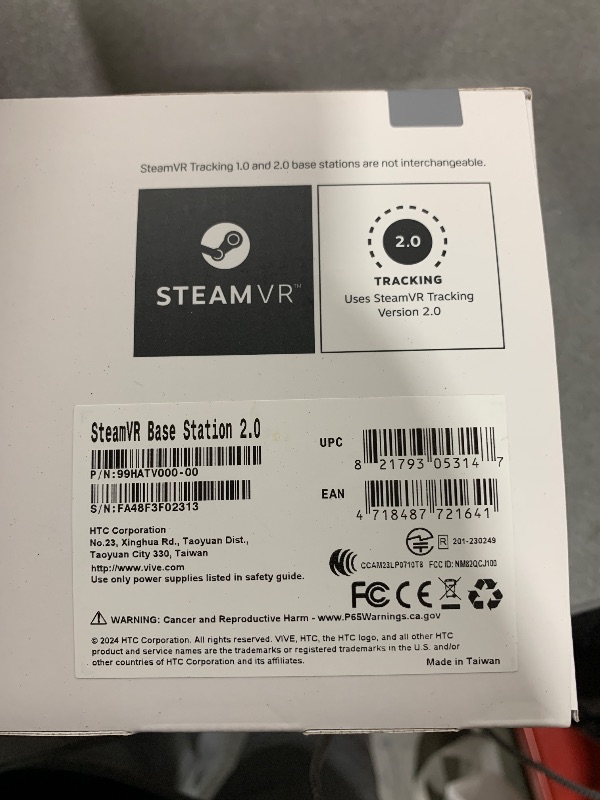 Photo 2 of HTC VIVE SteamVR Base Station 2.0