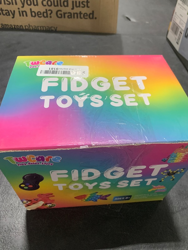 Photo 1 of 120 Pcs Fidget Toys Pack, Pop Sensory Party Favors Set Gifts for Kids Adults Boy Girl Stocking Stuffers Autistic Bulk Goodie Bag Filler Treasure Box Classroom Prizes School