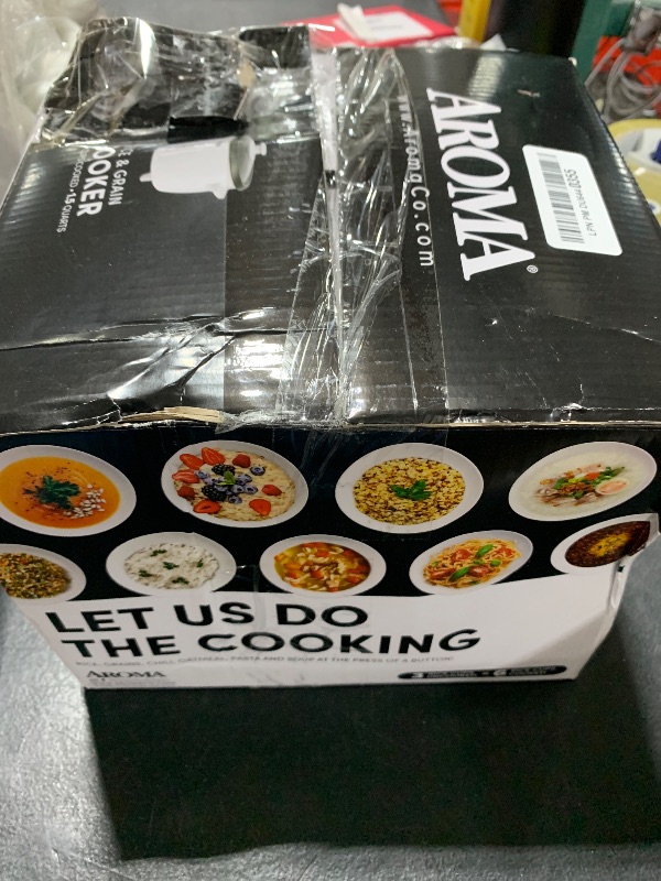 Photo 1 of Aroma Housewares Aroma 6-cup (cooked) 1.5 Qt. One Touch Rice Cooker, White (ARC-363NG), 6 cup cooked/ 3 cup uncook/ 1.5 Qt.
