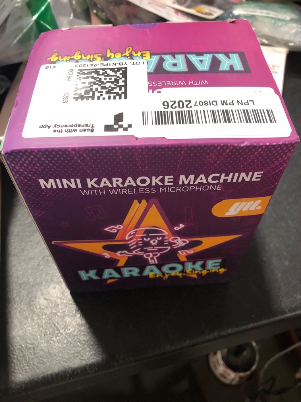 Photo 1 of YLL Karaoke Machine for Kids Adults, Portable Mini Bluetooth Speaker with Wireless Microphone, Birthday Easter Gifts Toys for Girls Boys 4, 5, 6, 7, 8, 9, 10 +Year Old (Purple 1 Mic)