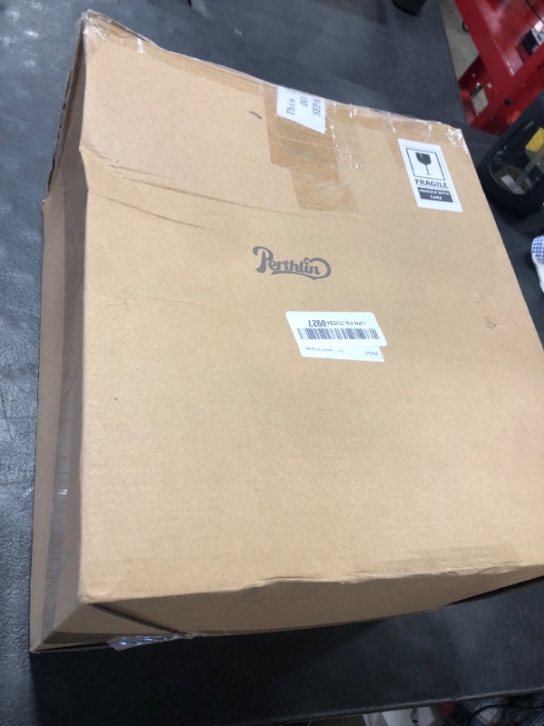 Photo 1 of Perthlin 2 Pcs Glass Terrarium 5.9 x 7.9 Inch Terrarium Planter Container Clear Glass Dome Cloche with Airhole and Base for Plant Flower Home Tabletop Display Centerpiece, Plants Not Included