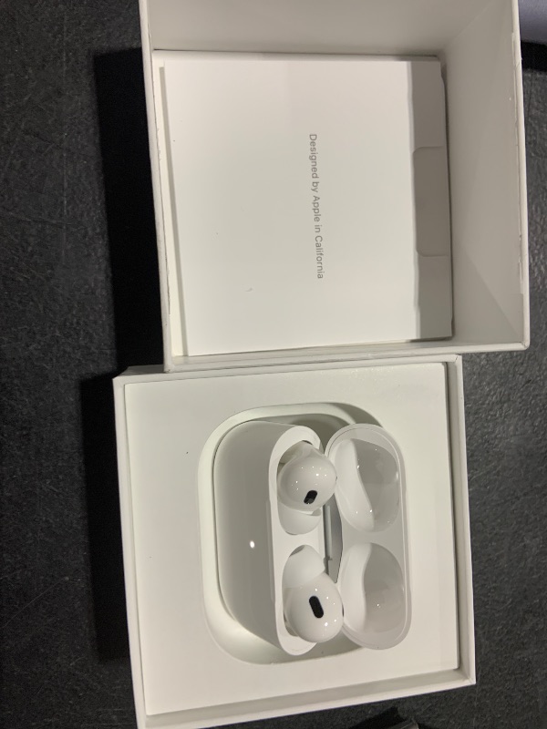 Photo 4 of Apple AirPods Pro (2nd Generation) Wireless Ear Buds with USB-C Charging, Up to 2X More Active Noise Cancelling Bluetooth Headphones, Transparency Mode, Adaptive Audio, Personalized Spatial Audio