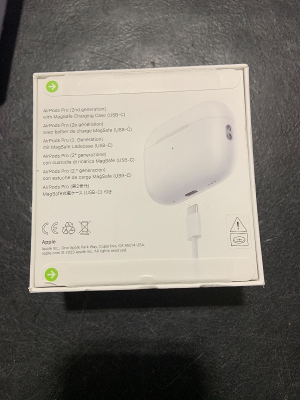 Photo 2 of Apple AirPods Pro (2nd Generation) Wireless Ear Buds with USB-C Charging, Up to 2X More Active Noise Cancelling Bluetooth Headphones, Transparency Mode, Adaptive Audio, Personalized Spatial Audio