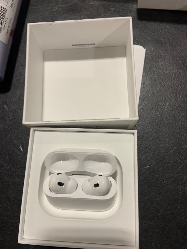 Photo 1 of Apple AirPods Pro (2nd Generation) Wireless Ear Buds with USB-C Charging, Up to 2X More Active Noise Cancelling Bluetooth Headphones, Transparency Mode, Adaptive Audio, Personalized Spatial Audio