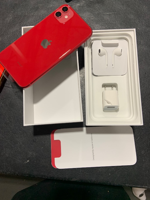 Photo 3 of Apple iPhone 11 [64GB, (Product) RED] + Carrier Subscription [Cricket Wireless]